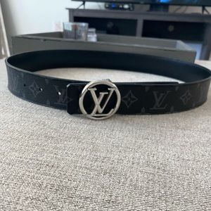 Louis Vuitton monogram belt size 90/36 waist black